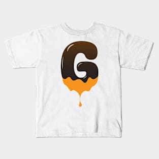 chocolate Alphabet Letter G Kids T-Shirt